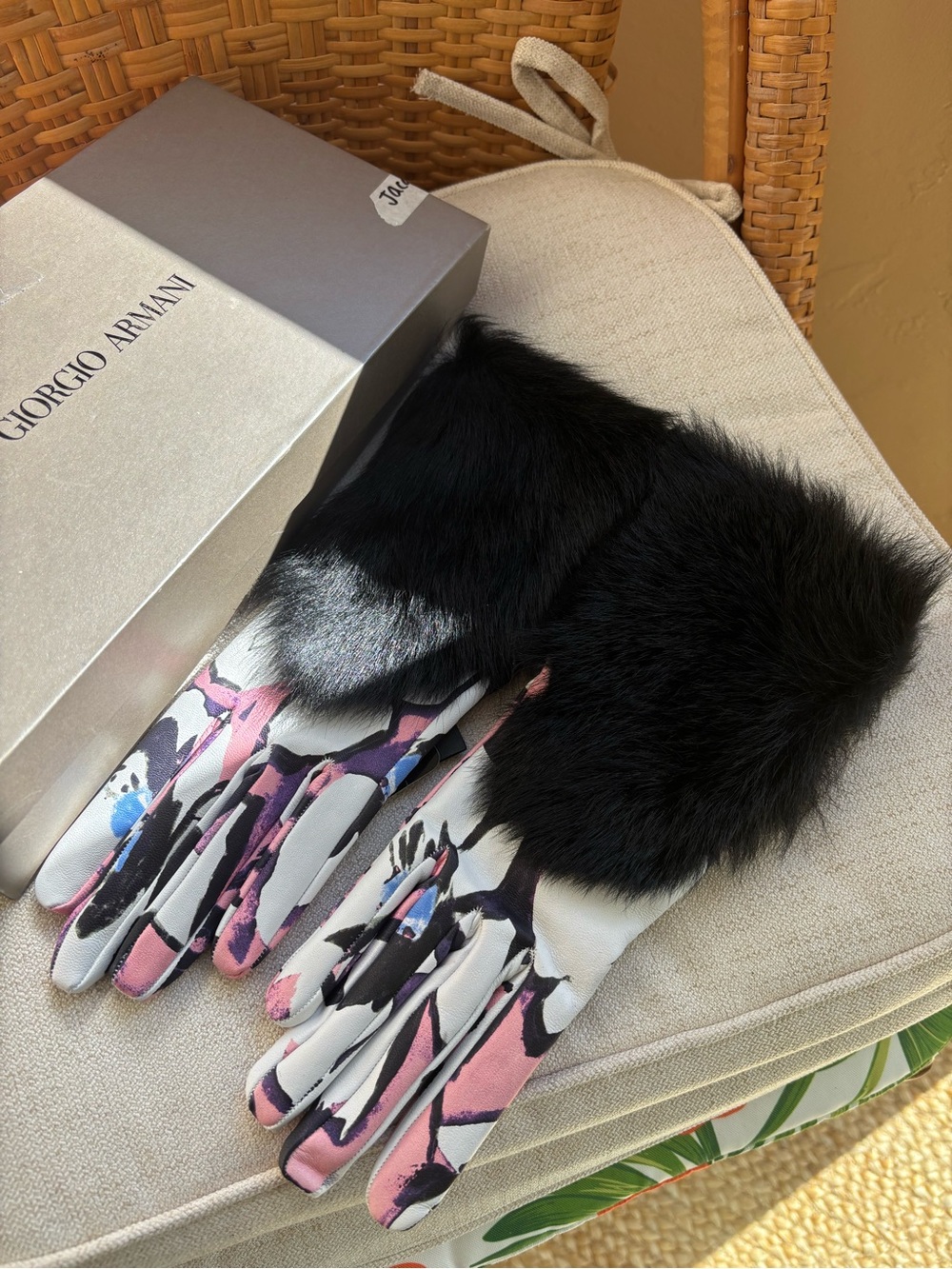 Giorgio Armani Lambskin Gloves